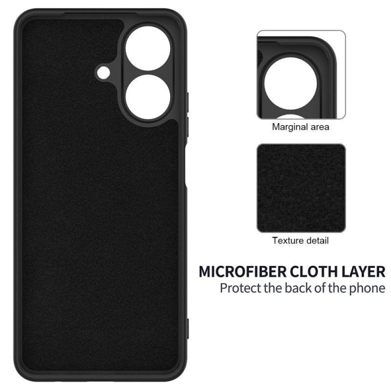 Hoesje Realme Note 60 Vloeibare Siliconen Met Koord Bescherming Hoesje