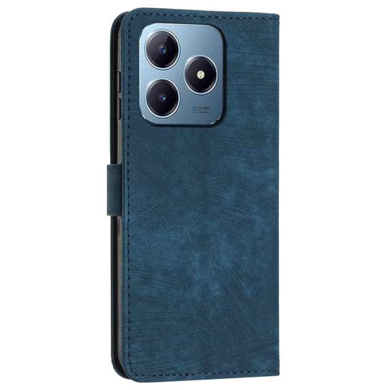 Leren Hoesje Realme Note 60 Retro Lijnen