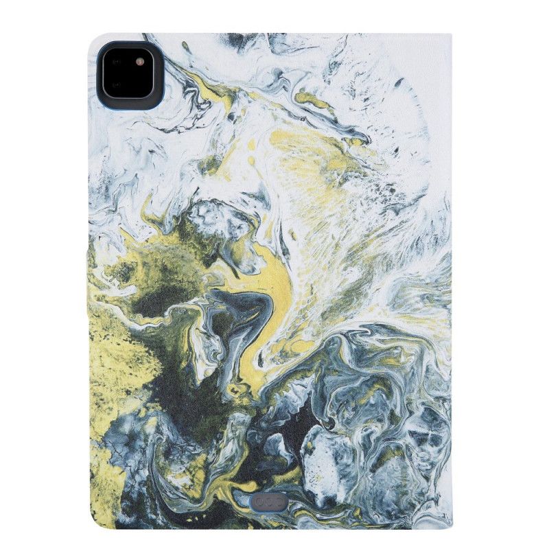Bescherming Hoesje iPad Pro 11" (2018) (2020) Lichtblauw Wit Gouache-Reekspatroon
