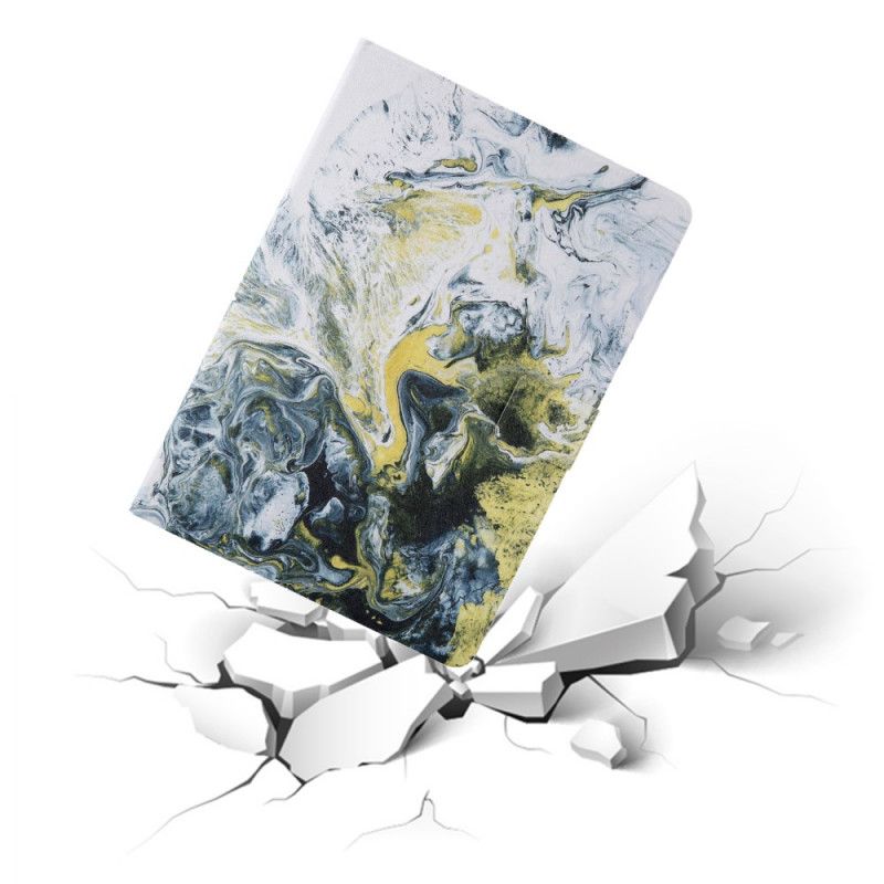 Bescherming Hoesje iPad Pro 11" (2018) (2020) Lichtblauw Wit Gouache-Reekspatroon