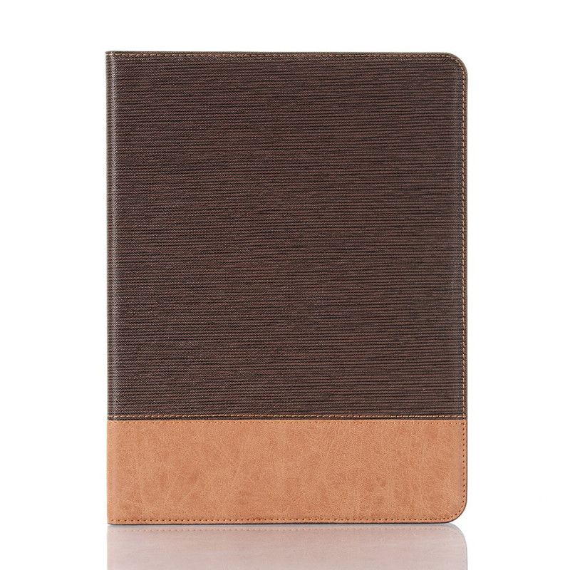 Cover voor iPad Pro 11" (2018) (2020) Bruin Grijs Lederen Splicing Cross Texture Case