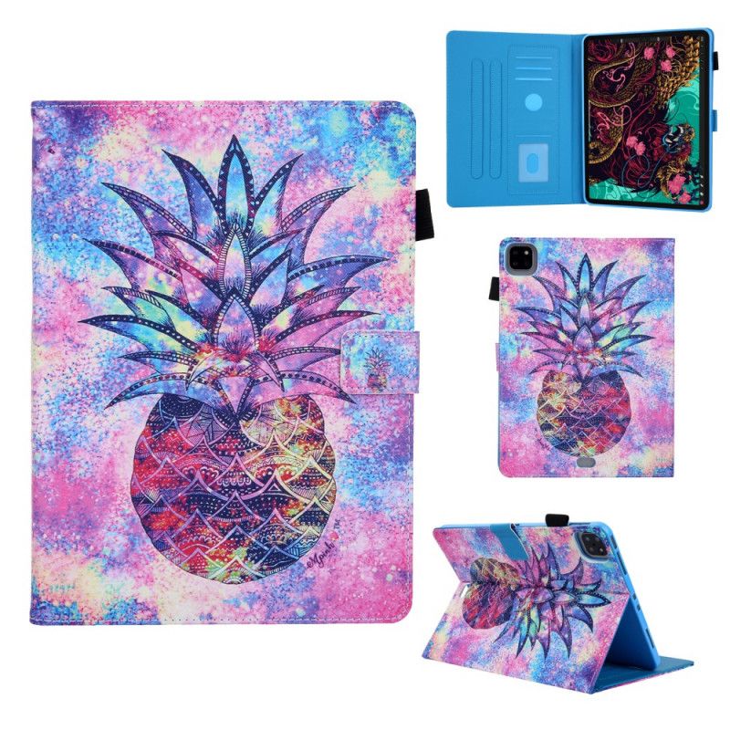 Leren Hoesje iPad Pro 11" (2018) (2020) Ananasprint