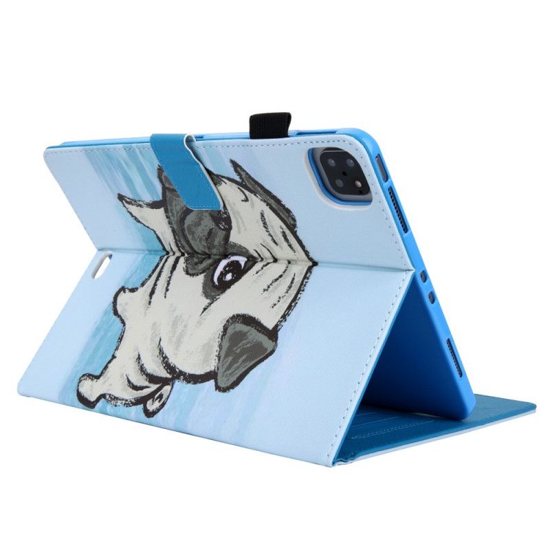 Leren Hoesje iPad Pro 11" (2018) (2020) Bulldog-Afdruk