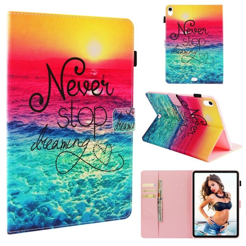 Leren Hoesje iPad Pro 11" (2018) (2020) Stop Nooit Met Dromen