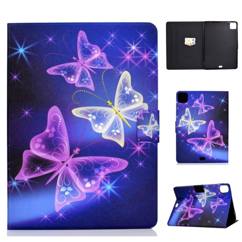 Leren Hoesje iPad Pro 11" (2018) (2020) Vlinders En Sterren