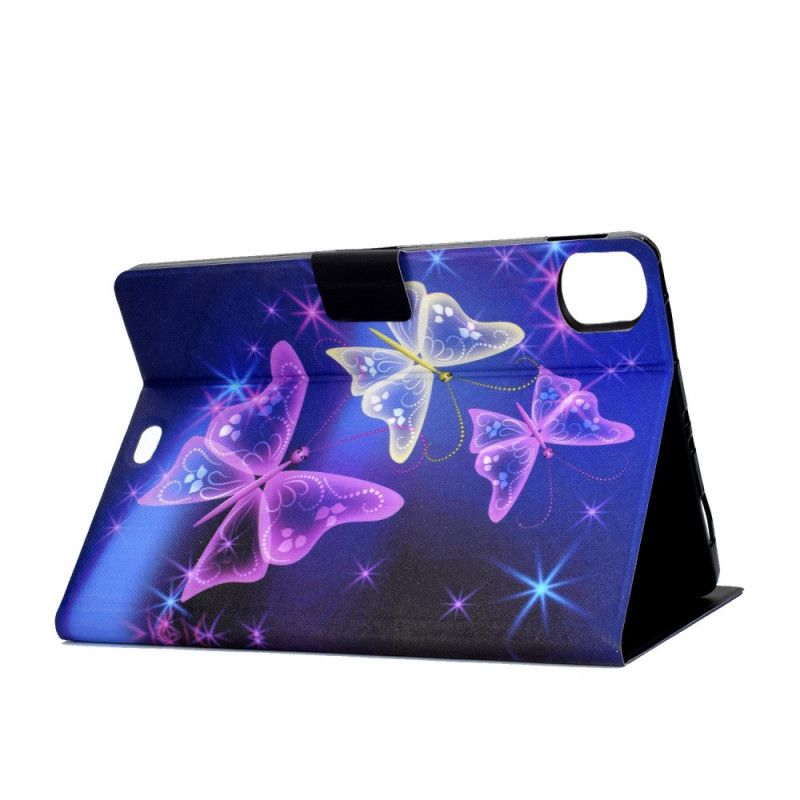 Leren Hoesje iPad Pro 11" (2018) (2020) Vlinders En Sterren