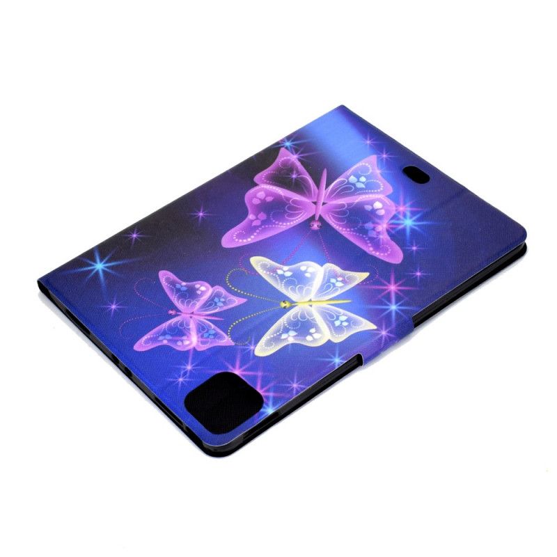 Leren Hoesje iPad Pro 11" (2018) (2020) Vlinders En Sterren
