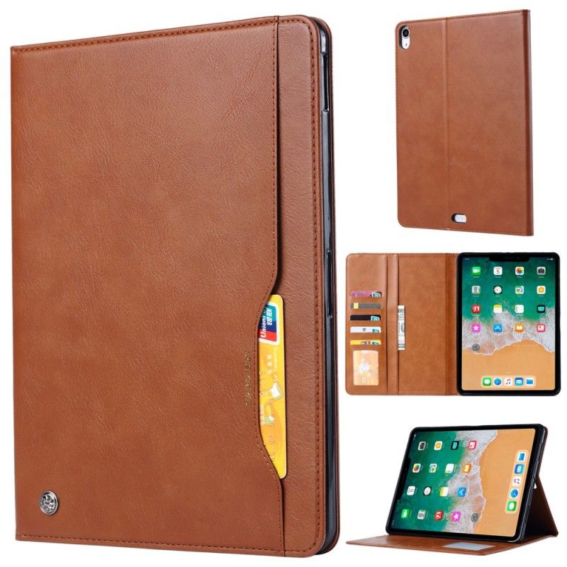 Leren Hoesje voor iPad Pro 11" (2018) (2020) Bruin Documenthouder Met Leereffect