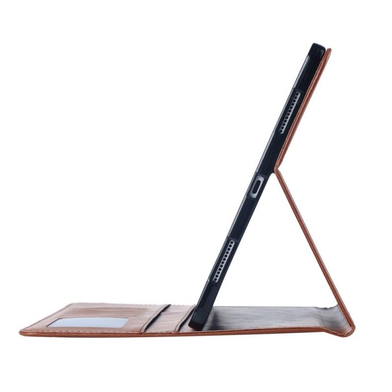 Leren Hoesje voor iPad Pro 11" (2018) (2020) Bruin Documenthouder Met Leereffect