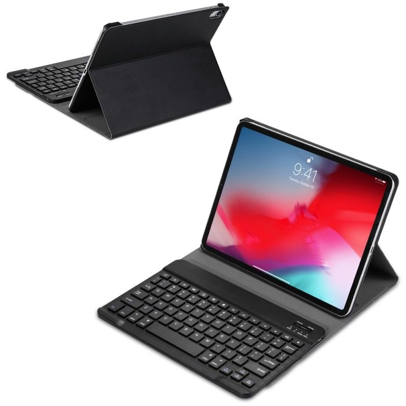 Leren Hoesje voor iPad Pro 11" (2018) (2020) Goud Zwart Met Afneembaar Bluetooth-Toetsenbord