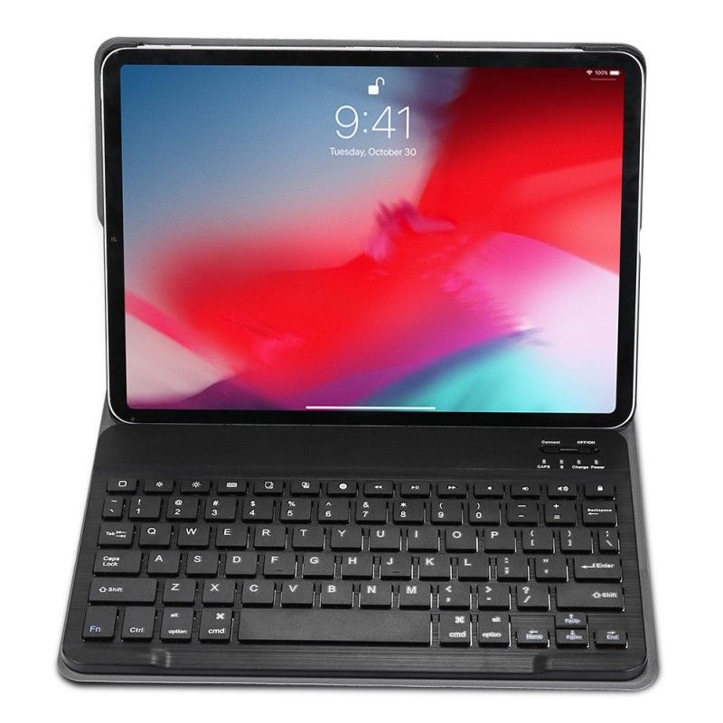 Leren Hoesje voor iPad Pro 11" (2018) (2020) Goud Zwart Met Afneembaar Bluetooth-Toetsenbord