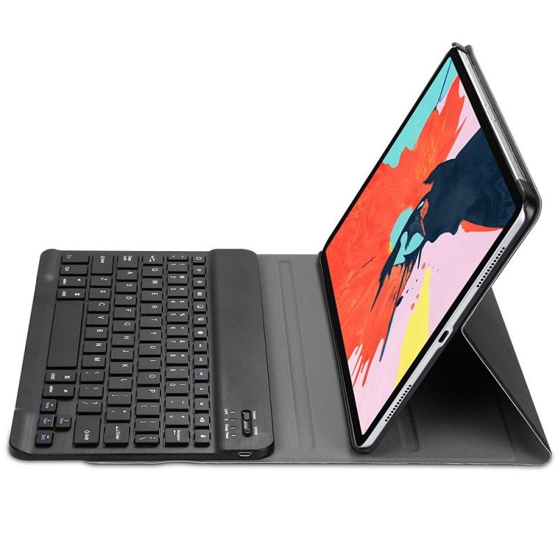 Leren Hoesje voor iPad Pro 11" (2018) (2020) Goud Zwart Met Afneembaar Bluetooth-Toetsenbord