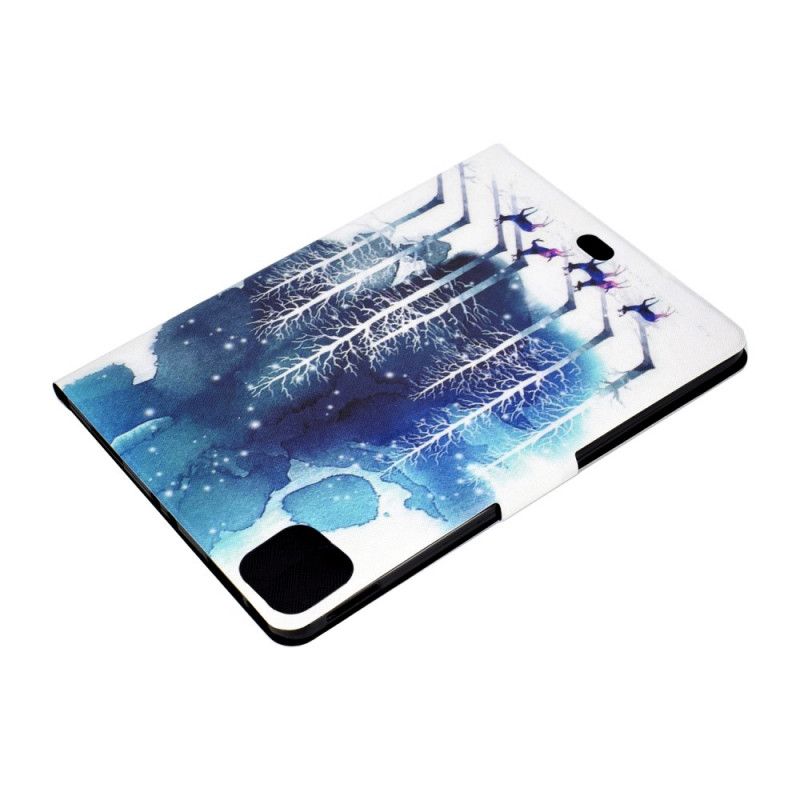Leren Hoesje voor iPad Pro 11" (2018) (2020) Sneeuwhert