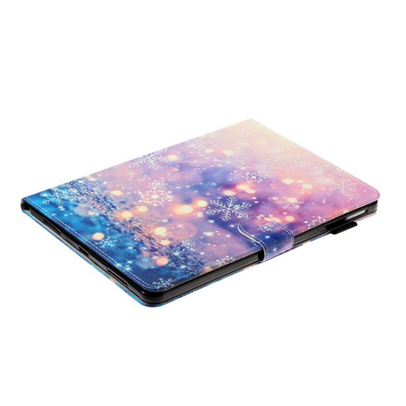 Leren Hoesje voor iPad Pro 11" (2018) (2020) Sneeuwvlokken