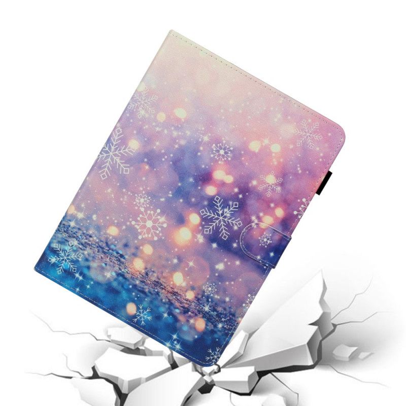 Leren Hoesje voor iPad Pro 11" (2018) (2020) Sneeuwvlokken