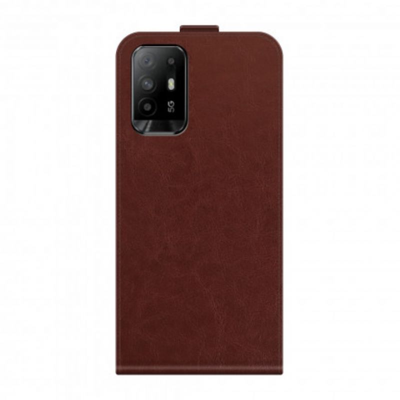 Bescherming Hoesje Oppo A94 5g Verticale Lederen Effectklep