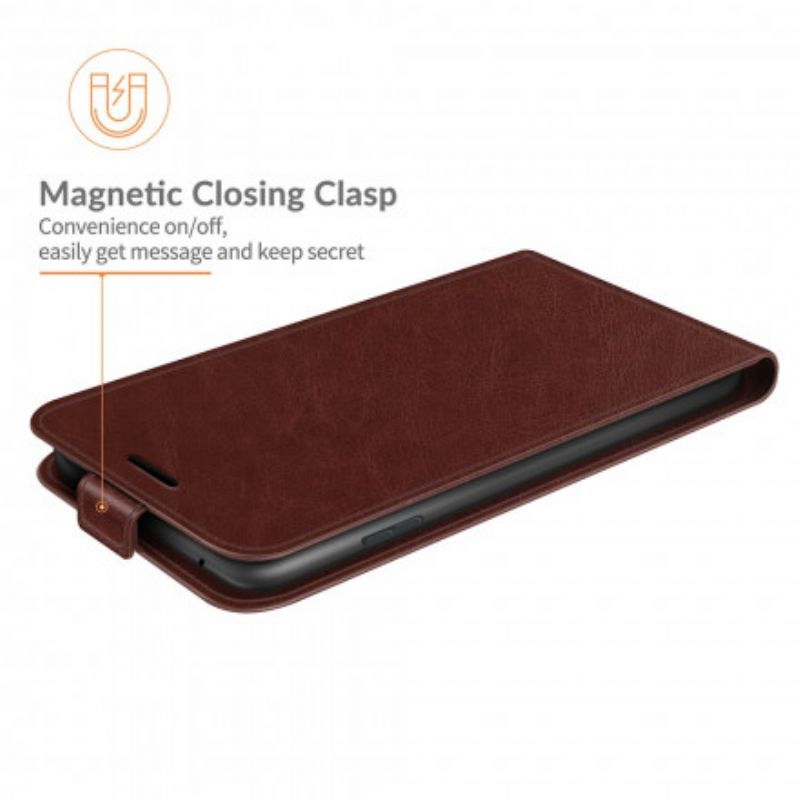 Bescherming Hoesje Oppo A94 5g Verticale Lederen Effectklep