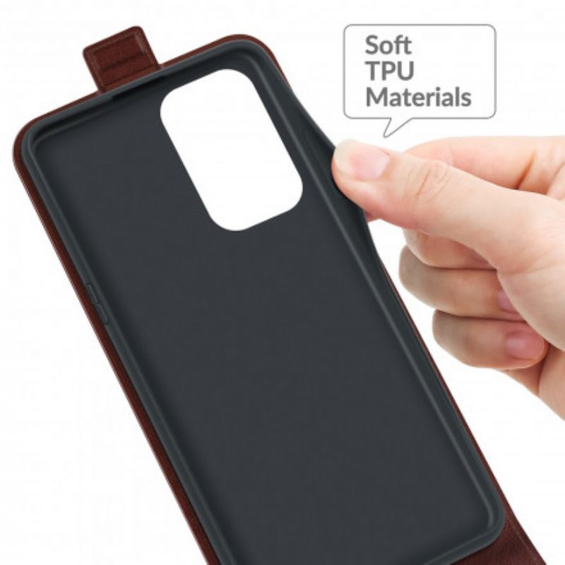Bescherming Hoesje Oppo A94 5g Verticale Lederen Effectklep