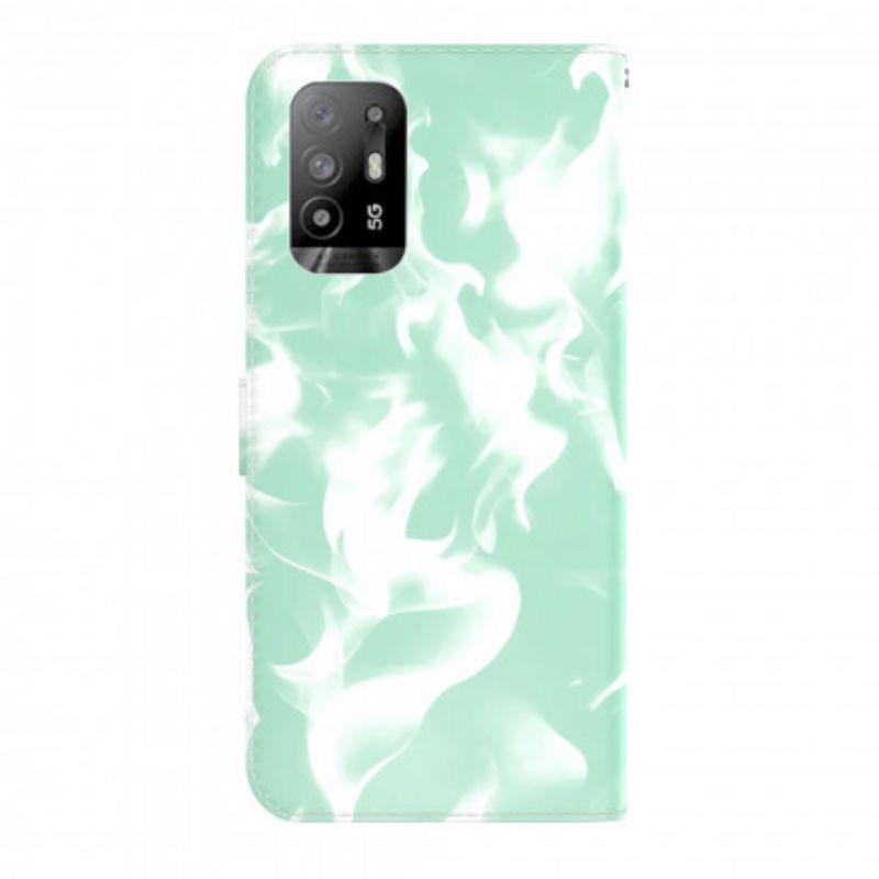 Flip Case Leren Oppo A94 5g Abstract Patroon