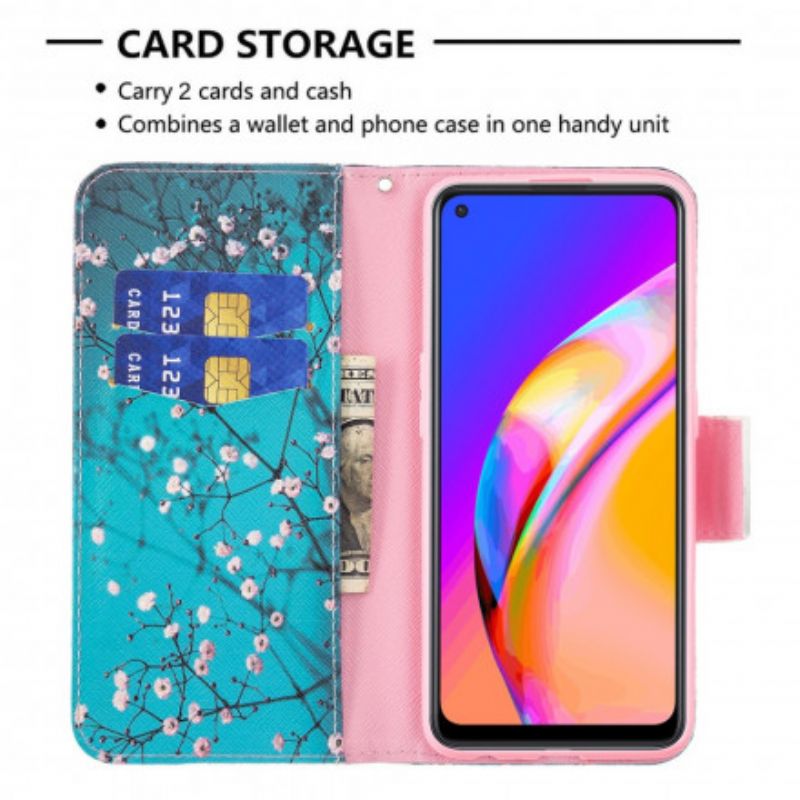 Folio-hoesje Oppo A94 5g Bloeiende Takken