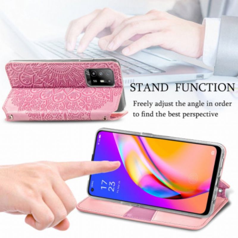 Folio-hoesje Oppo A94 5g Mandala Bescherming Hoesje