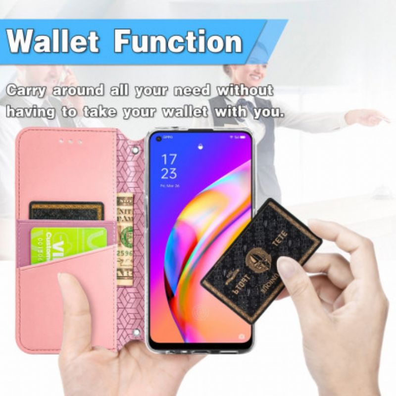 Folio-hoesje Oppo A94 5g Mandala Bescherming Hoesje
