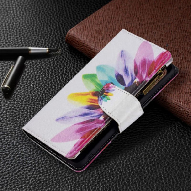 Folio-hoesje Oppo A94 5g Telefoonhoesje Bloemzak Met Rits