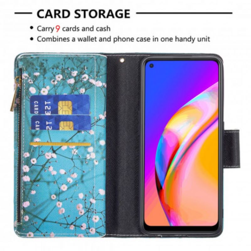 Folio-hoesje Oppo A94 5g Telefoonhoesje Boomzak Met Rits