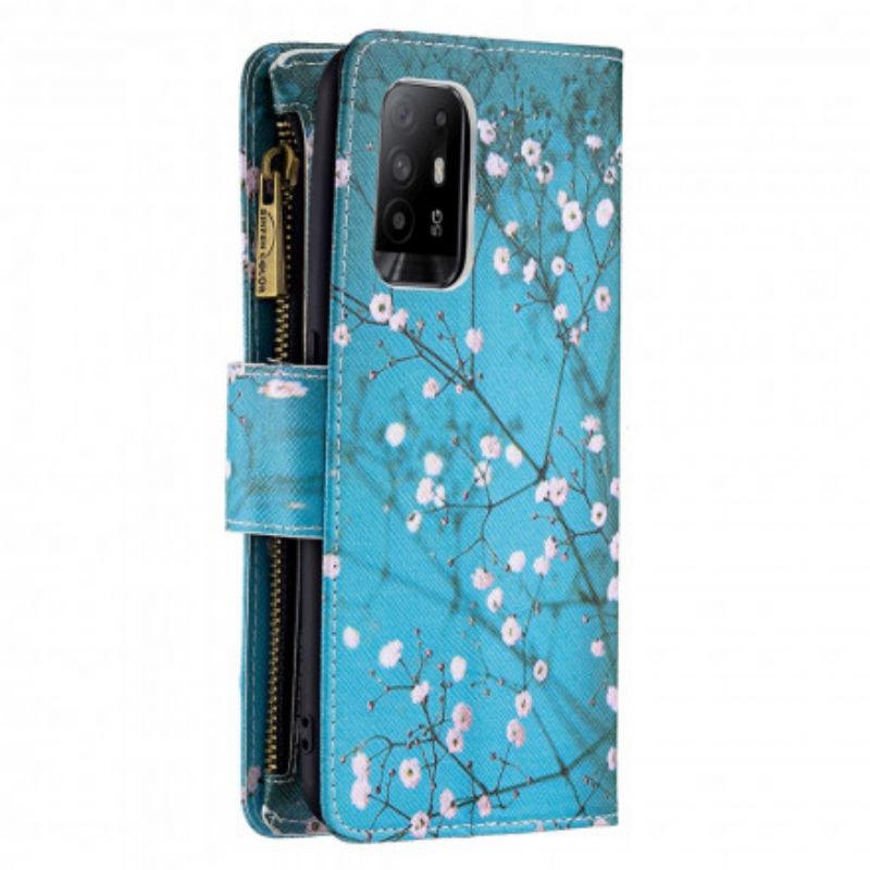 Folio-hoesje Oppo A94 5g Telefoonhoesje Boomzak Met Rits