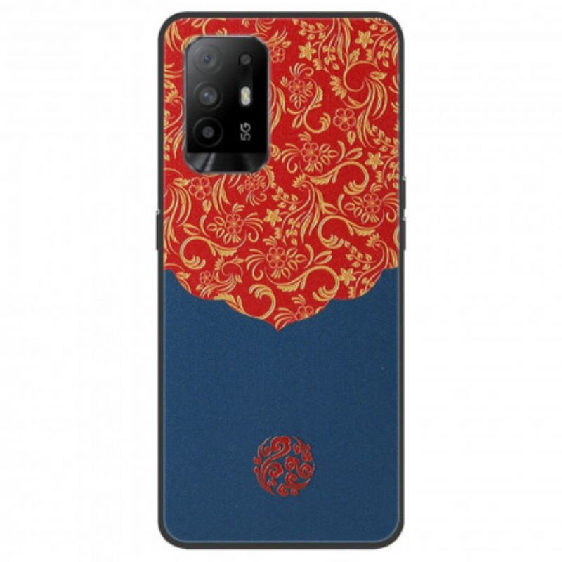 Hoesje Oppo A94 5g Aziatisch Patroon Bescherming Hoesje