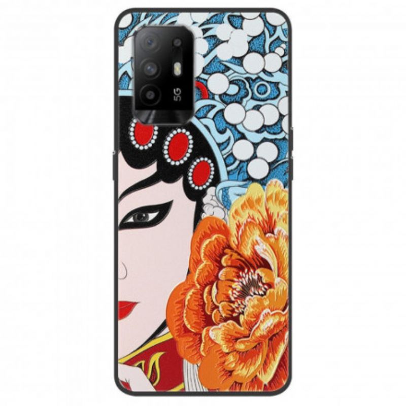 Hoesje Oppo A94 5g Vrouwelijk Profiel