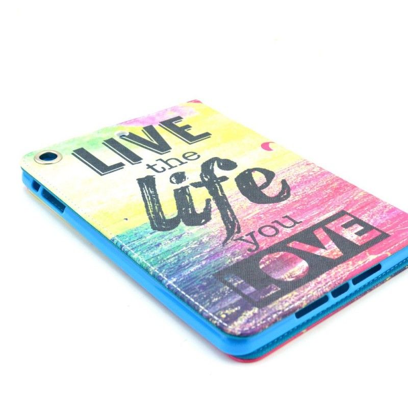 Cover Folio-hoesje iPad Mini 3/2/1 Telefoonhoesje Leef Het Leven Waarvan Je Houdt