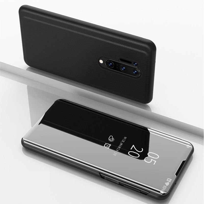 Folio-hoesje voor OnePlus 8 Pro Magenta Zwart Spiegel