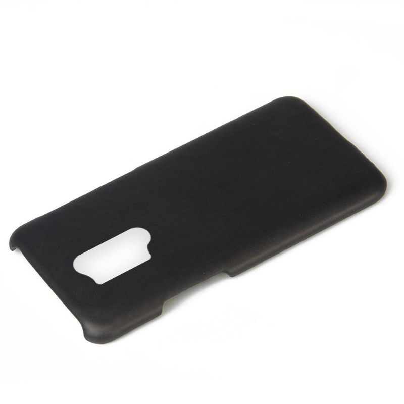 Hoesje OnePlus 8 Pro Rood Zwart Ksq Leereffect