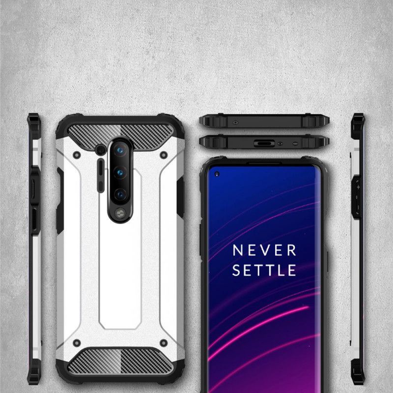 Hoesje voor OnePlus 8 Pro Rood Zwart Overlevende