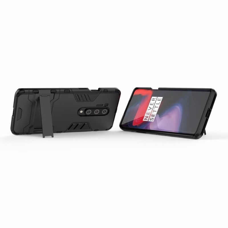 Hoesje voor OnePlus 8 Pro Rood Zwart Tong
