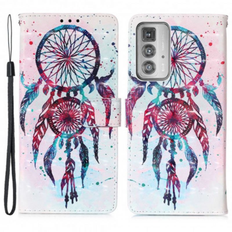 Bescherming Hoesje Motorola Edge 20 Pro Aquarel Dromenvanger