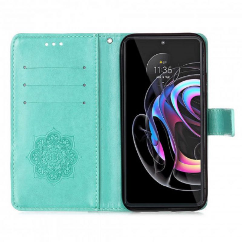 Bescherming Hoesje Motorola Edge 20 Pro Dromenvanger Met Leereffect
