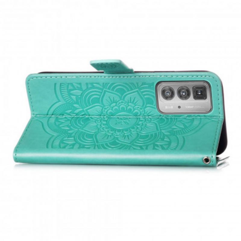 Bescherming Hoesje Motorola Edge 20 Pro Dromenvanger Met Leereffect