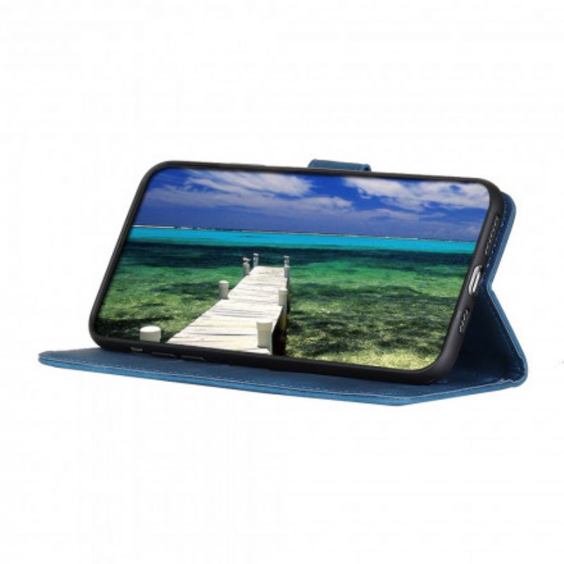 Flip Case Leren Motorola Edge 20 Pro Vintage Khazneh Leereffect