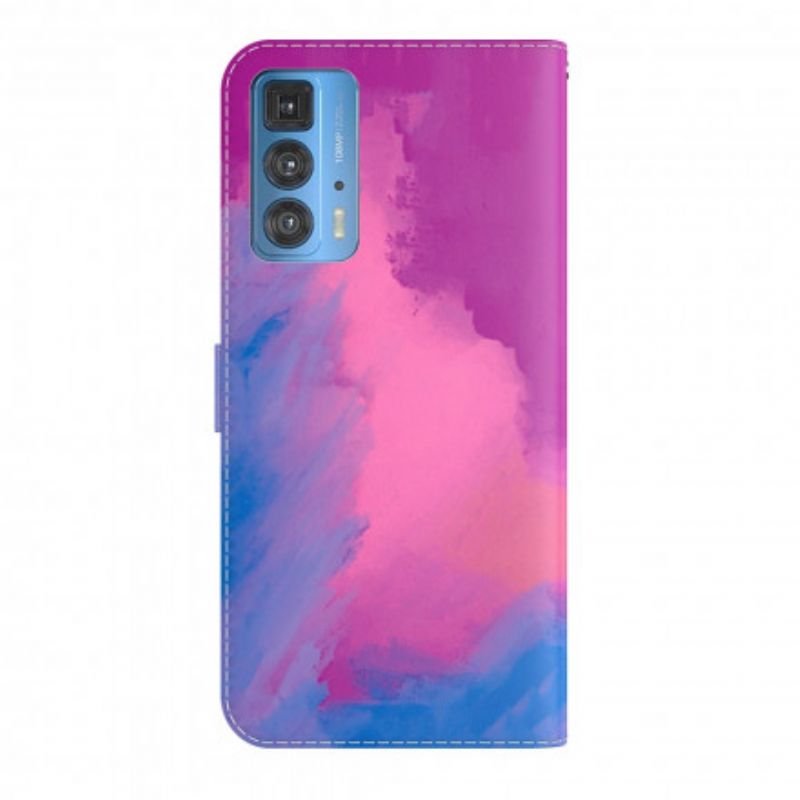 Folio-hoesje Motorola Edge 20 Pro Aquarel