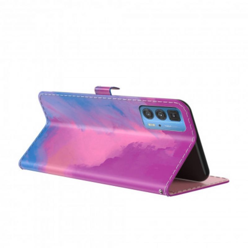 Folio-hoesje Motorola Edge 20 Pro Aquarel