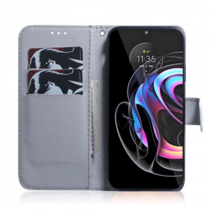 Folio-hoesje Motorola Edge 20 Pro Bloeiende Boomtak