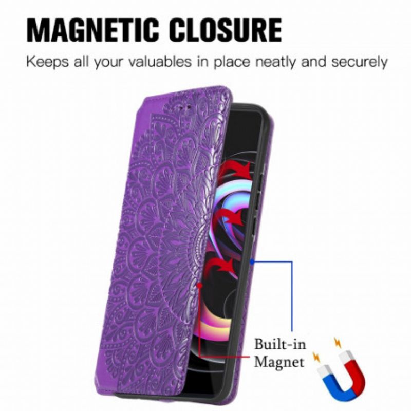 Folio-hoesje Motorola Edge 20 Pro Mandala Bescherming Hoesje