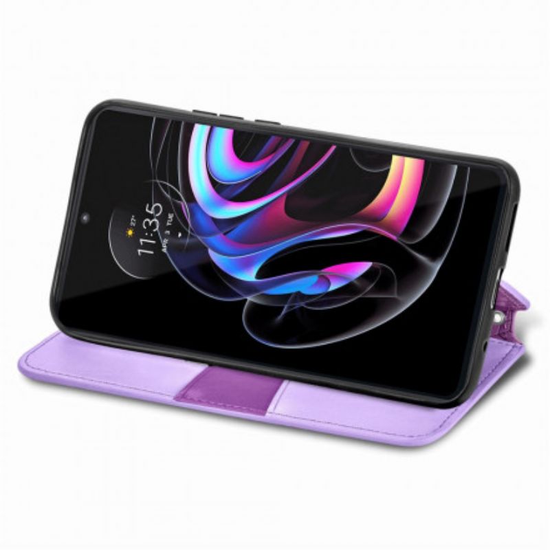 Folio-hoesje Motorola Edge 20 Pro Mandala Bescherming Hoesje