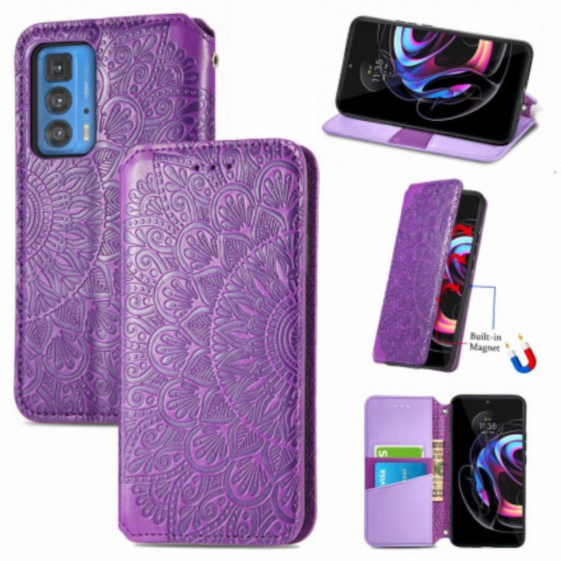 Folio-hoesje Motorola Edge 20 Pro Mandala Bescherming Hoesje