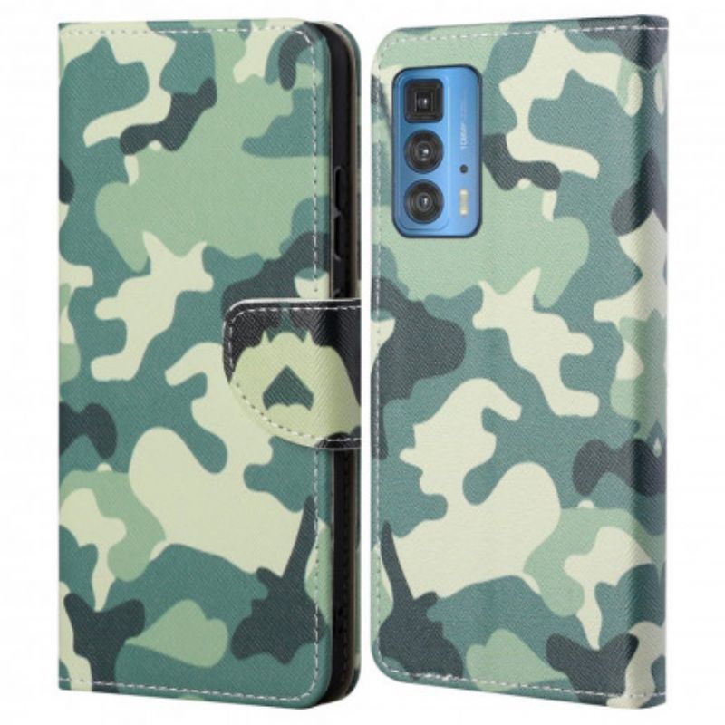 Folio-hoesje Motorola Edge 20 Pro Militaire Camouflage