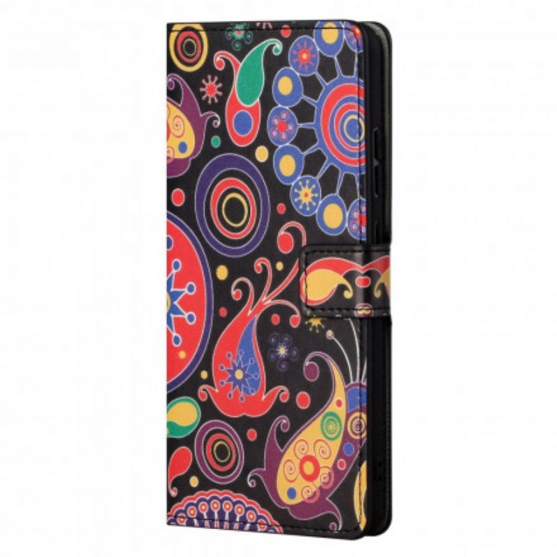 Leren Hoesje Voor Motorola Edge 20 Pro Ontwerp Galaxy