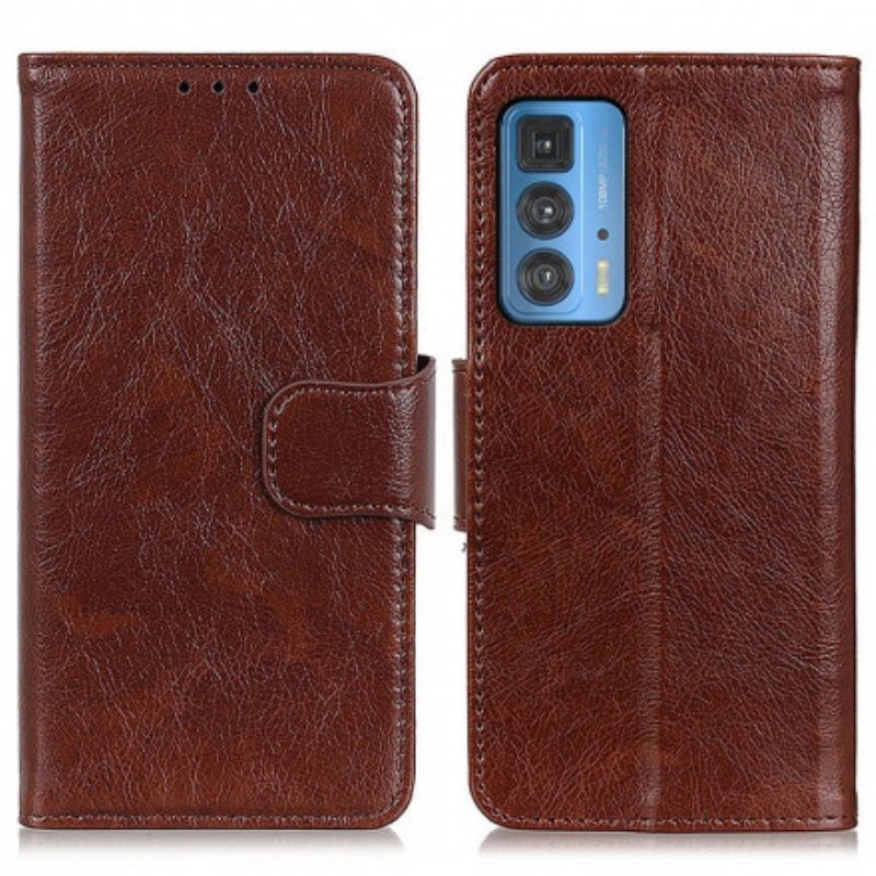 Leren Hoesje Voor Motorola Edge 20 Pro Split Nappaleder