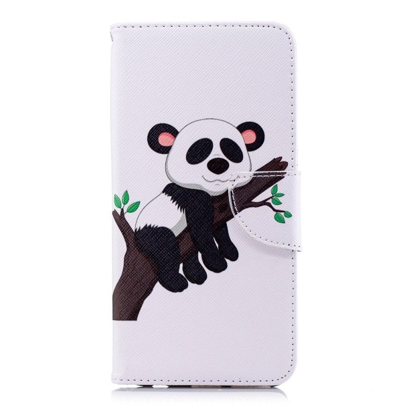 Cover Folio-hoesje Honor 7C Telefoonhoesje Luie Panda